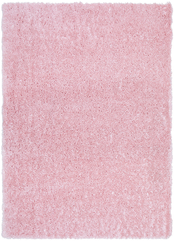 Angel Pink Modern Plush Rectangle Rug