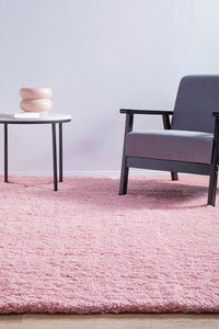 Thumbnail for Angel Pink Modern Plush Rectangle Rug