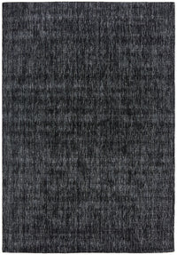 Thumbnail for Azure Modern Black Silky Viscose and Polyester Rectangle Rug