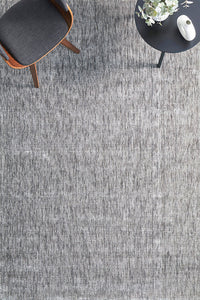 Thumbnail for Azure Modern Grey Silky Viscose & Polyester Rectangle Rug