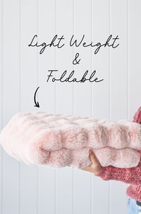 Thumbnail for Bubble Blush Pink Modern Super Soft Machine Washable Rug