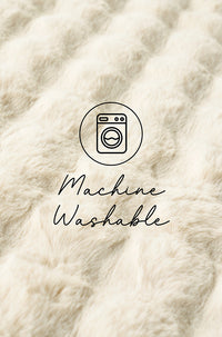 Thumbnail for Bubble Natural Super Soft Modern Plush Machine Washable Round Rug