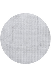 Thumbnail for Bubble Silver Super Soft Modern Plush Machine Washable Round Rug