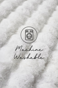 Thumbnail for Bubble White Super Soft Modern Plush Machine Washable Round Rug