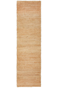 Thumbnail for Indi Hive Natural Jute Modern Hand Loomed Hallway Runner Rug