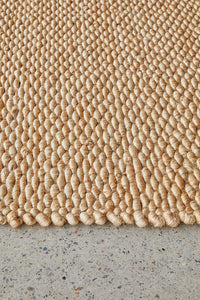 Thumbnail for Indi Hive Natural Jute Modern Hand Loomed Rectangle Rug