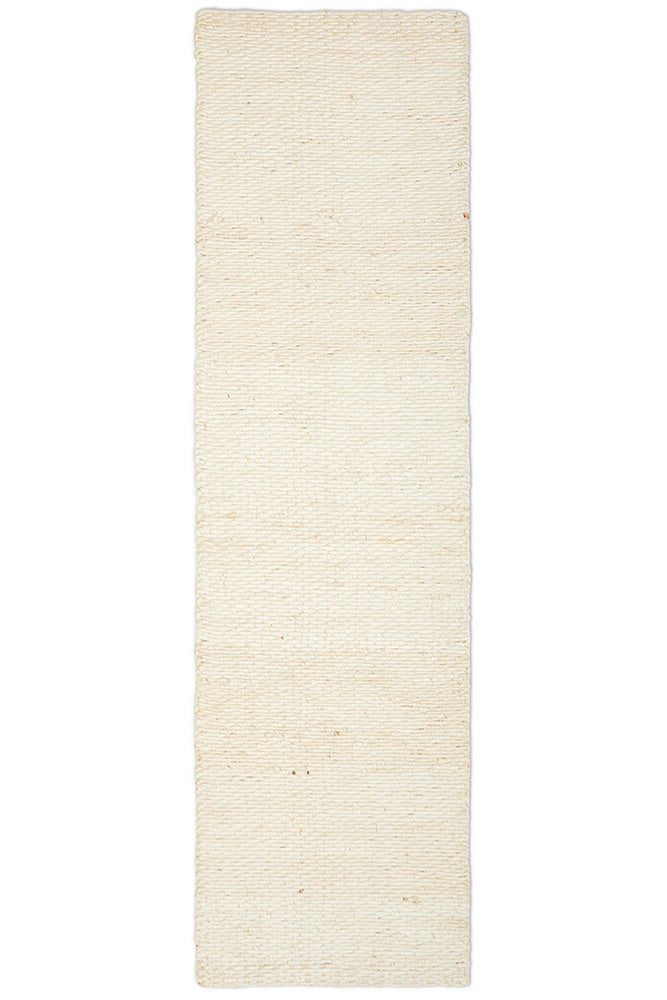 Indi Hive White Jute Modern Hand Loomed Rectangle Rug