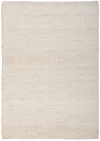 Thumbnail for Indi Hive White Jute Modern Hand Loomed Rectangle Rug