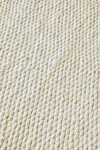 Thumbnail for Indi Hive White Jute Modern Hand Loomed Rectangle Rug