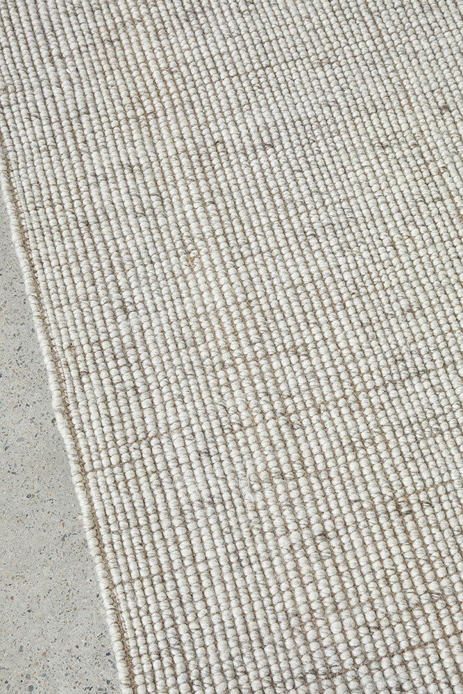 Harlow Natural Wool and Jute Modern Rectangle Rug