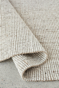 Thumbnail for Harlow Natural Wool and Jute Modern Rectangle Rug