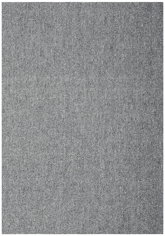 Harlow Charcoal Wool and Jute Modern Rectangle Rug