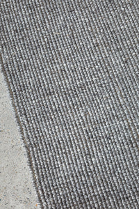 Thumbnail for Harlow Charcoal Wool and Jute Modern Rectangle Rug