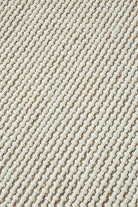 Thumbnail for Harlow Cream Wool and Jute Modern Rectangle Rug