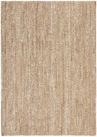 Thumbnail for Harlow Natural and White Modern Jute and Wool Rectangle Rug