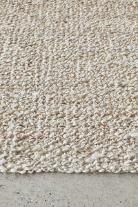 Thumbnail for Harlow Grey Jute Modern Rustic Rectangle Rug