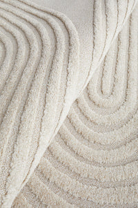 Thumbnail for Lotus Abbey Beige Modern Arch Pattern Hallway Runner Rug