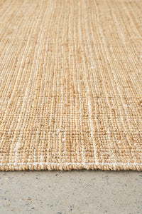 Thumbnail for Marlo Natural Jute Modern Hand Loomed Pebble Pattern Hallway Runner Rug