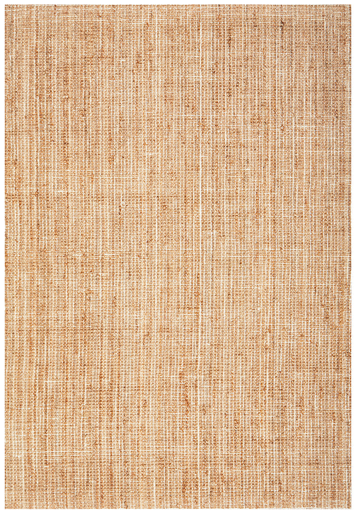 Marlo Natural Jute Modern Hand Loomed Pebble Pattern Rectangle Rug