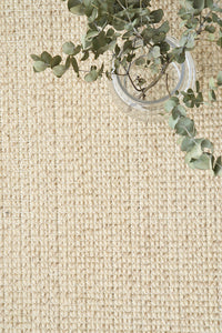 Thumbnail for Parker Natural Cream Jute and Wool Modern Pebble Pattern Rectangle Rug