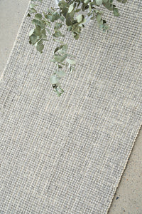 Thumbnail for Parker Grey Jute and Wool Modern Pebble Pattern Rectangle Hallway Runner Rug