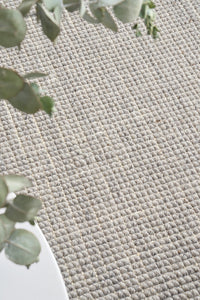 Thumbnail for Parker Grey Jute and Wool Modern Pebble Pattern Rectangle Rug