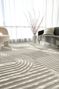 Thumbnail for Mari Dior Natural Arch Pattern Rug