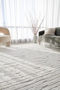 Thumbnail for Mari Suri White Modern Rectangle Rug