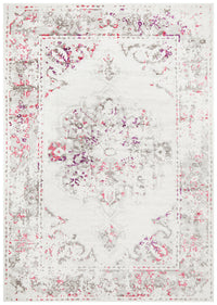 Thumbnail for Adria Abrash White Pink & Grey Transitional Rug