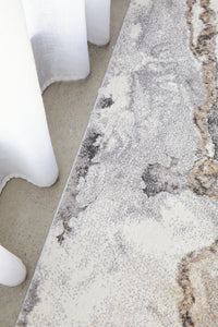 Thumbnail for Abby Mineral Natural and Grey Modern Abstract Rectangle Rug