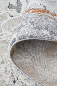 Thumbnail for Abby Mineral Rust and Grey Modern Abstract Rectangle Rug