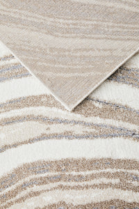 Thumbnail for Abby Mineral Ivory and Natural Modern Abstract Rectangle Rug