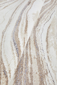 Thumbnail for Abby Mineral Ivory and Natural Modern Abstract Rectangle Rug