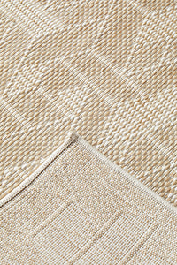 Thumbnail for Patio Kudo Cream Natural Modern Geometric Patterned Hallway Runner Rug