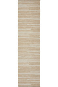 Thumbnail for Patio Tilda Cream Natural Modern Indoor Outdoor Flatweave Hallway Runner Rug