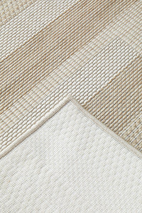 Thumbnail for Patio Tilda Cream Natural Modern Indoor Outdoor Flatweave Hallway Runner Rug