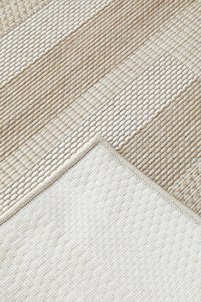 Patio Tilda Cream Natural Modern Indoor Outdoor Flatweave Rug