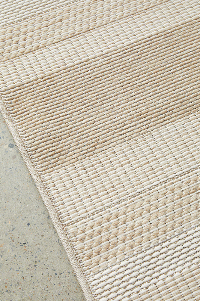 Patio Tilda Cream Natural Modern Indoor Outdoor Flatweave Rug