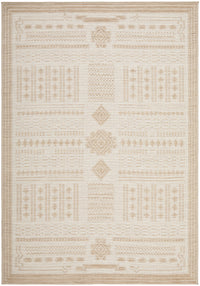 Thumbnail for Patio Ziggy Cream Natural Modern Indoor Outdoor Flatweave Rug