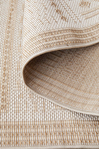 Thumbnail for Patio Ziggy Cream Natural Modern Indoor Outdoor Flatweave Rug