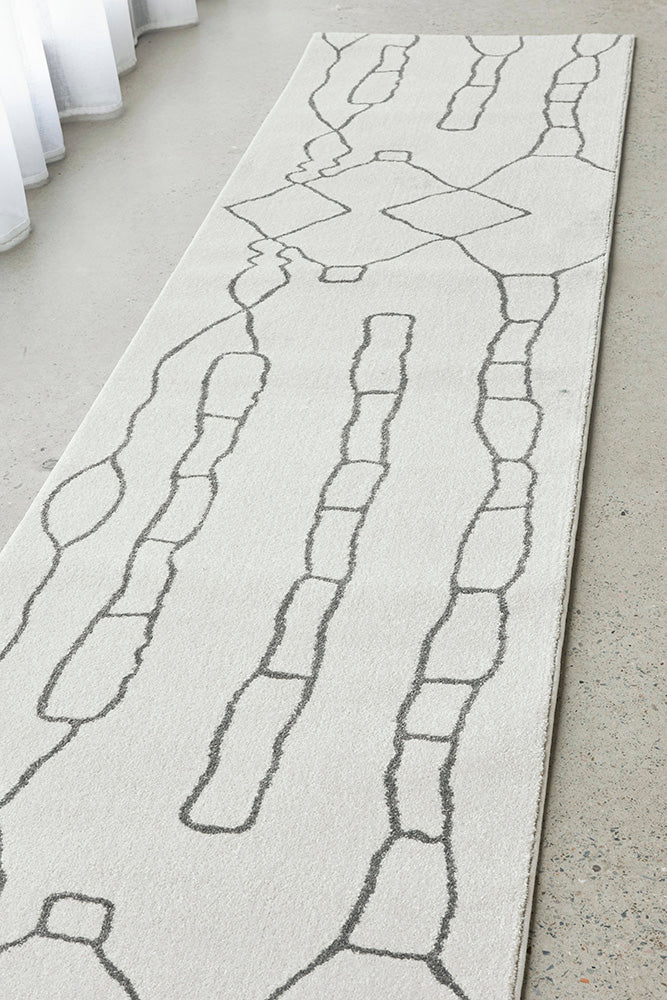 Amy Grey Paradise Modern Hallway Runner Rug