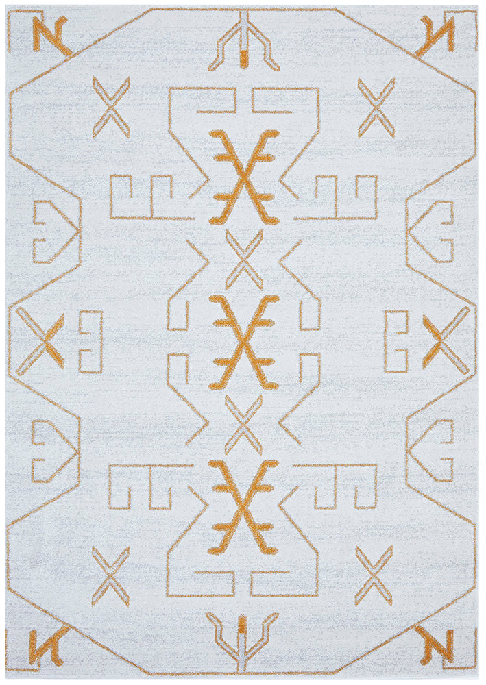 Cala Paradise Cream &amp; Gold Modern Rug