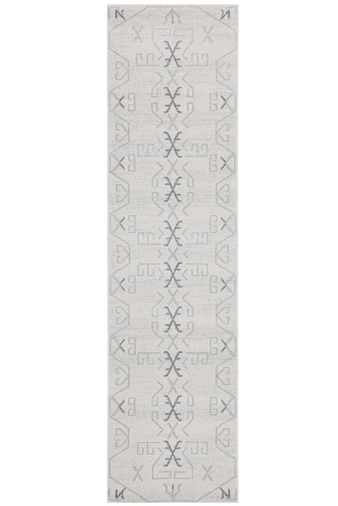 Cala Paradise Modern Grey Hallway Runner Rug