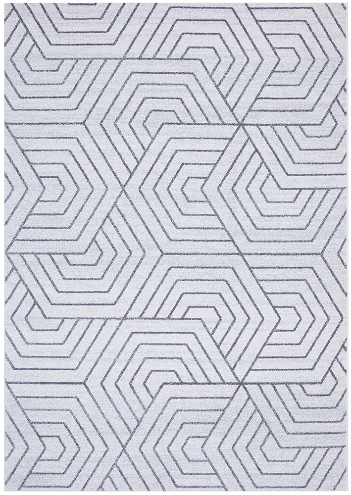 Esther Paradise Cream Grey Modern Rug