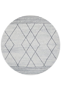 Thumbnail for Gina Paradise Grey Modern Round Rug