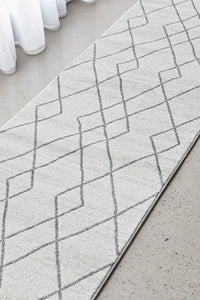 Thumbnail for Gina Paradise Grey Modern Hallway Runner Rug 