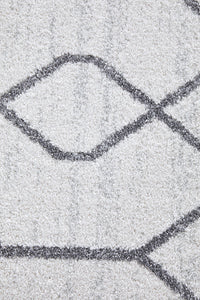 Thumbnail for Hailey Paradise Cream & Grey Line Pattern Modern Rug