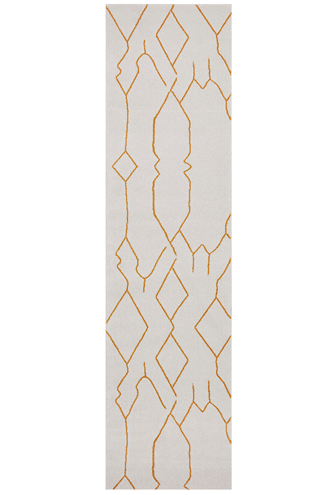 Ivy Paradise Cream & Gold Modern Abstract Rug