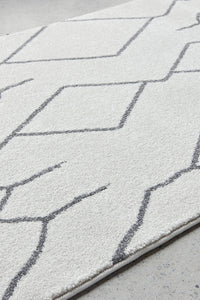 Thumbnail for Ivy Paradise Cream & Grey Modern Abstract Hallway Runner Rug