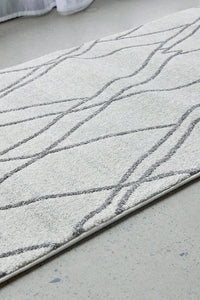 Thumbnail for Jada Paradise Grey Modern Abstract Hallway Runner Rug